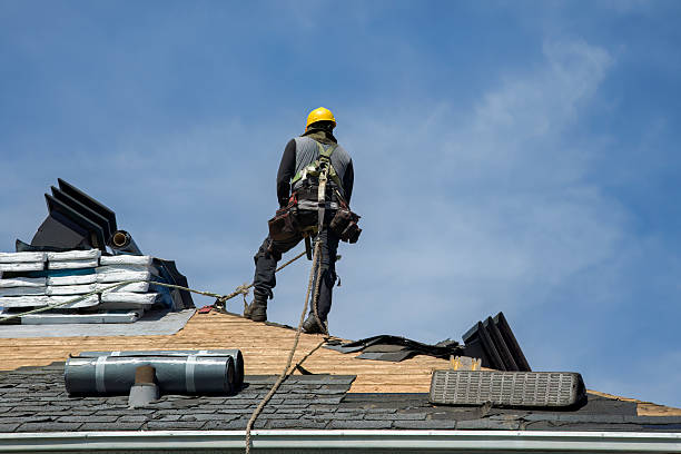 Professional Roof Installation technician working in Noti, OR